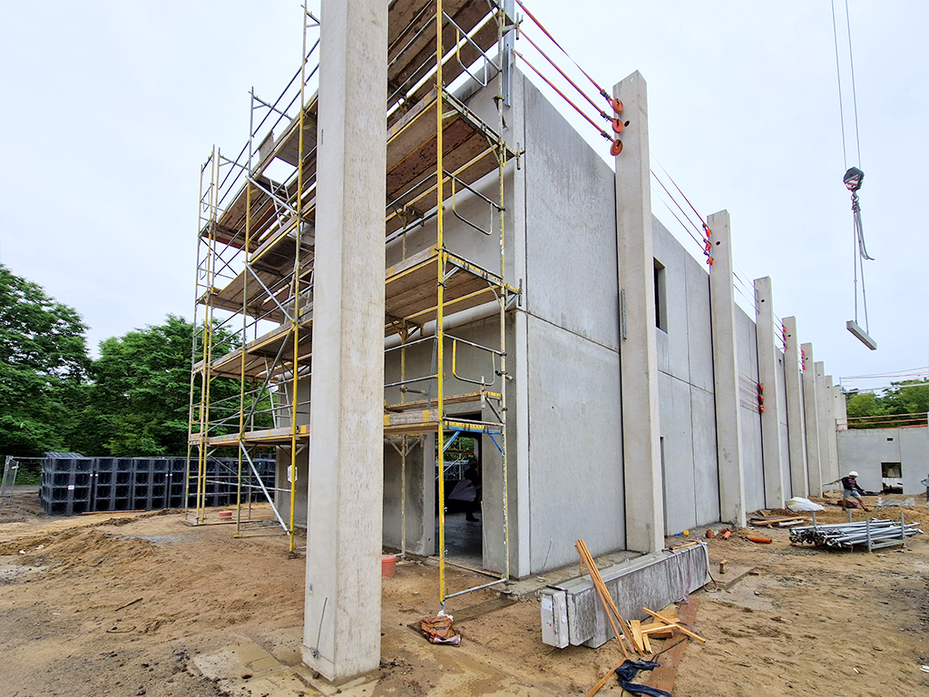 Baustelle Katastrophenschutzhalle