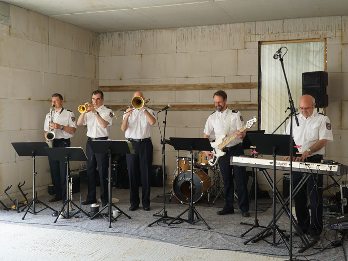 Richtfest für das neue Gebäude der Polizeiinspektion am Flughafen Berlin Brandenburg
